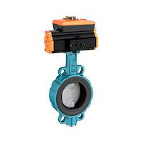 شیر پروانه ای چدنی داخل استیل  ابرو EBRO